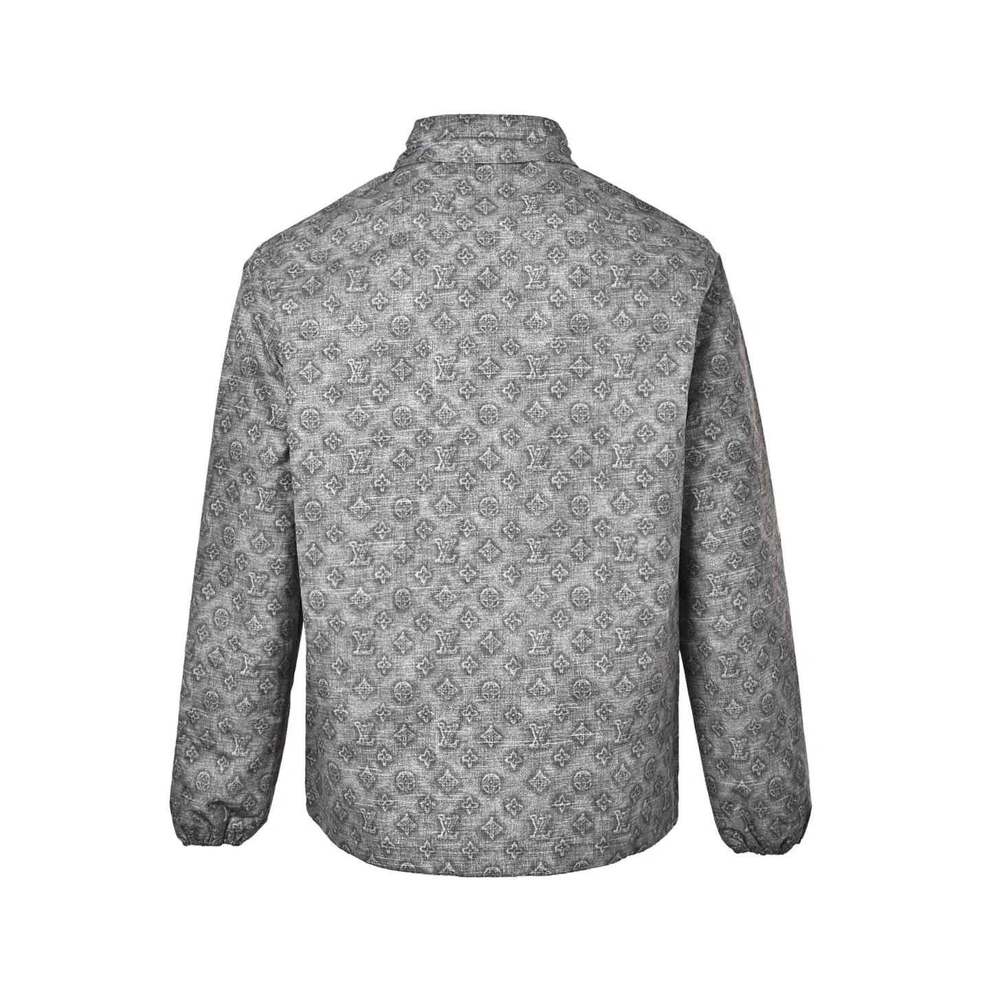 Louis Vuitton/Louis Vuitton all-over presbyopia digital print leather lapel jacket